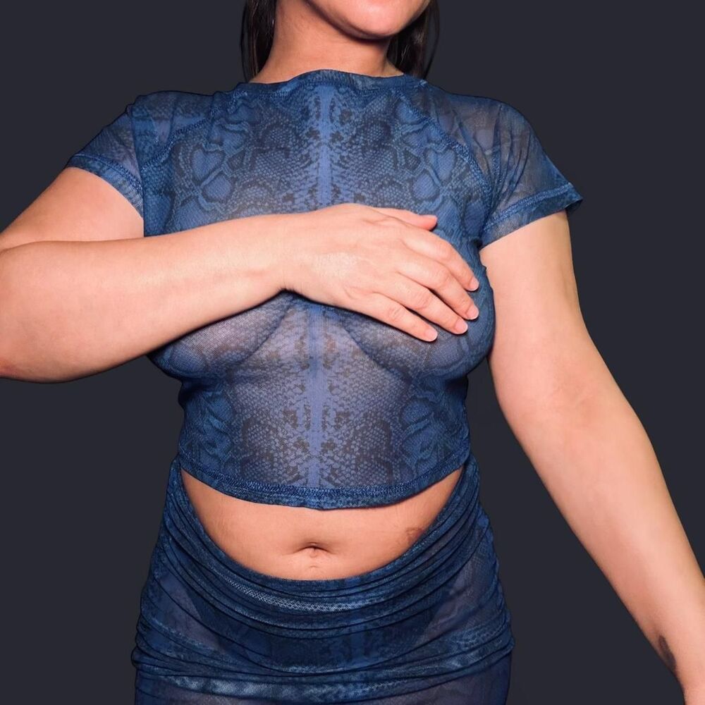 Unbranded Women's Blue and Navy Cover-ups